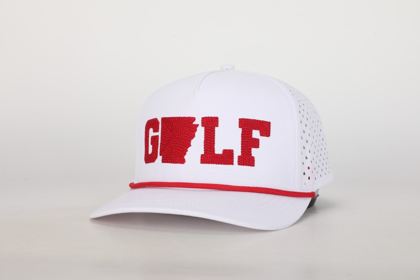 GOLF Hat - White & Red