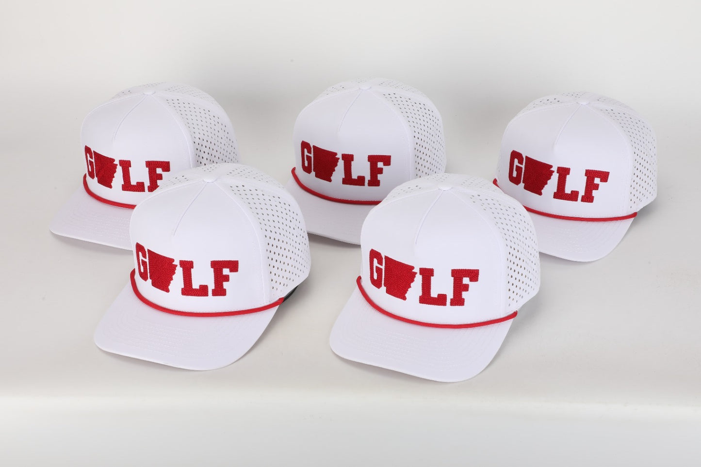 GOLF Hat - White & Red