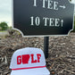 GOLF Hat - White & Red