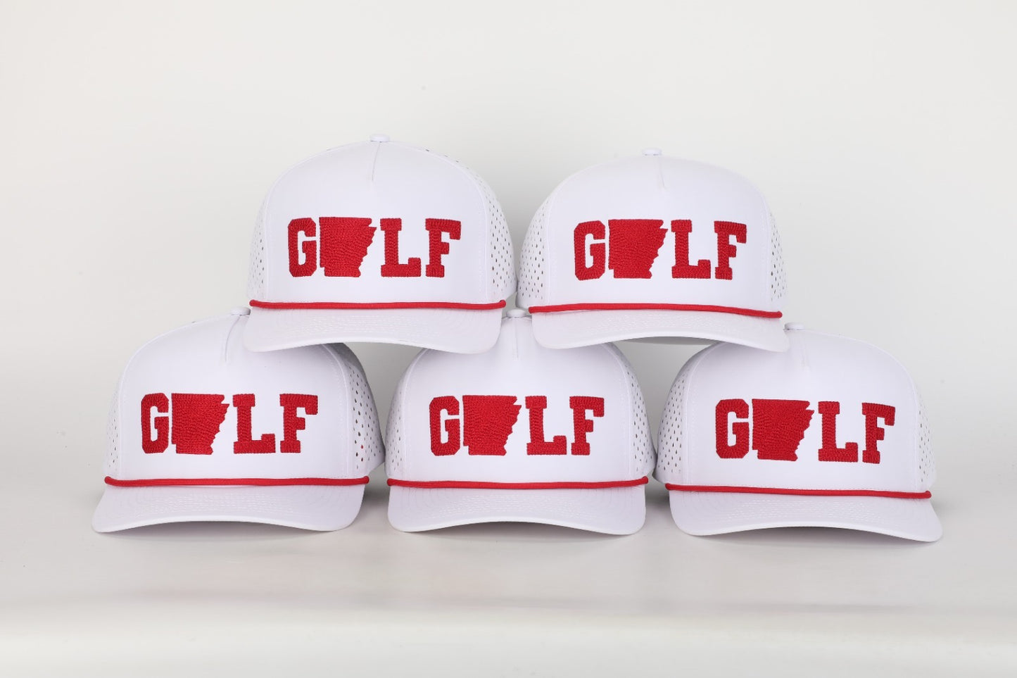 GOLF Hat - White & Red