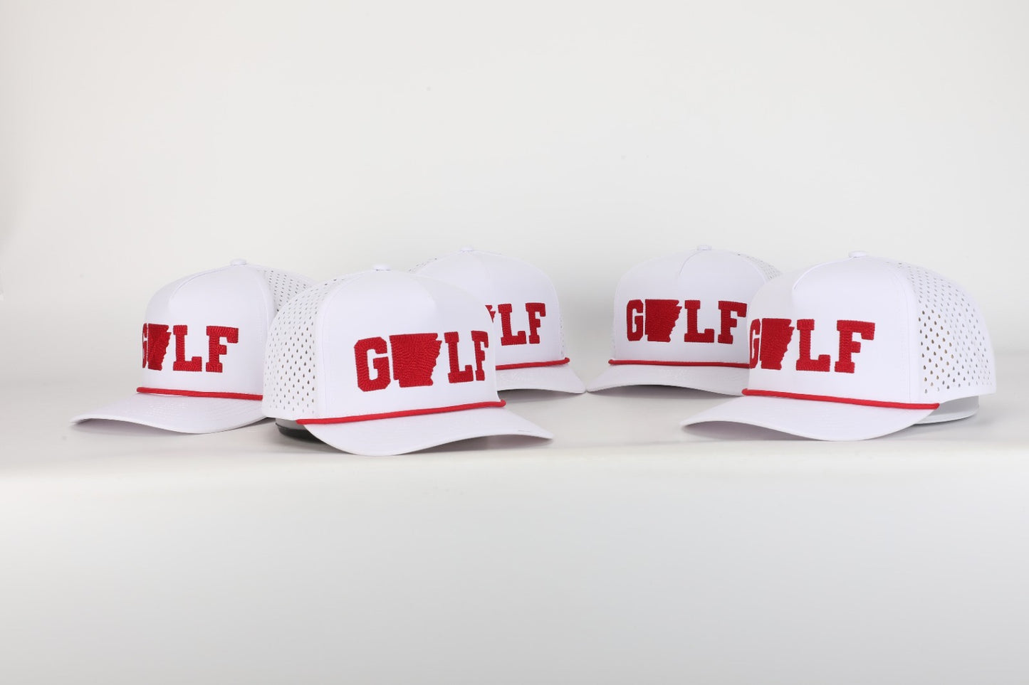 GOLF Hat - White & Red