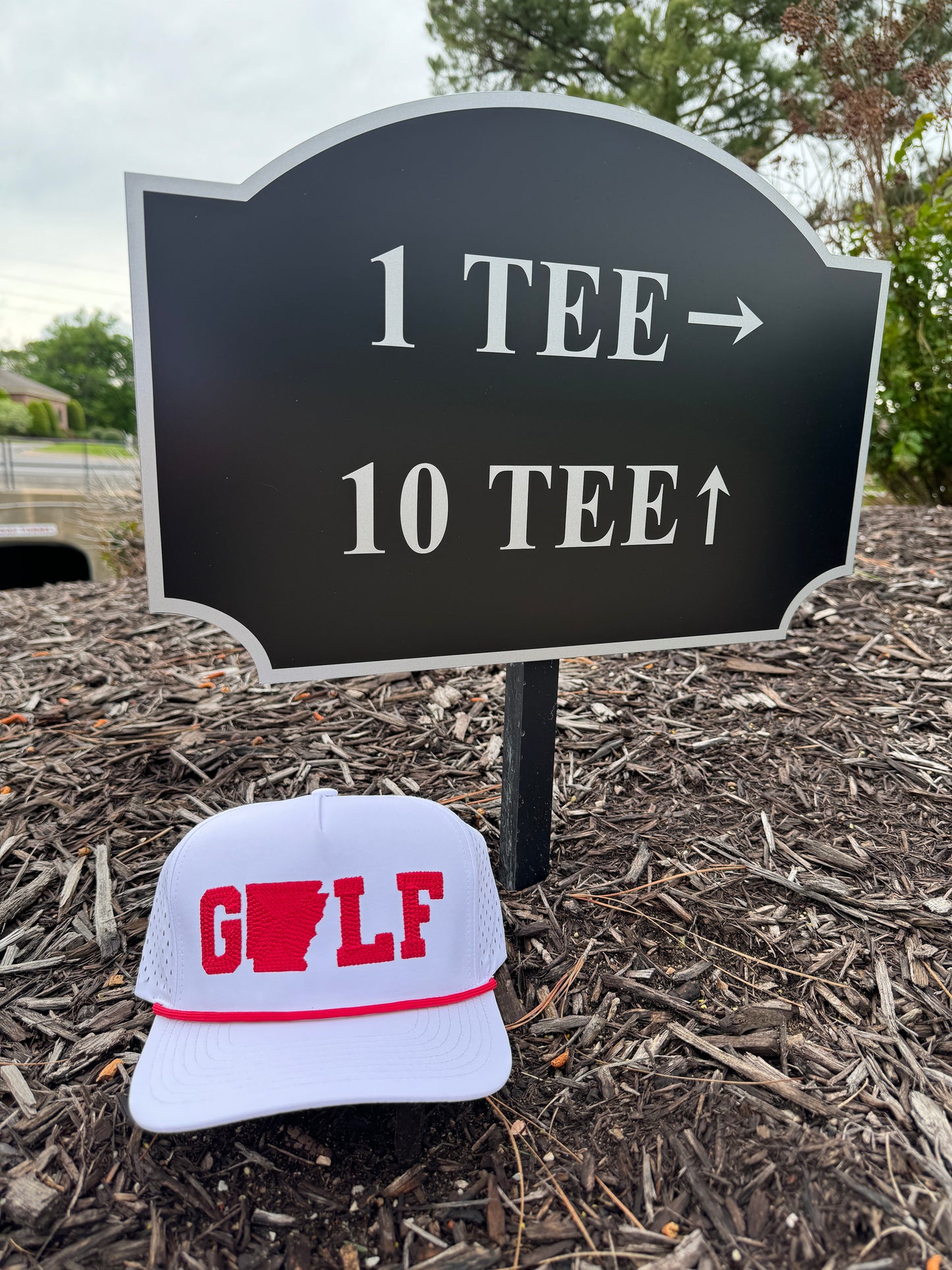 GOLF Hat - White & Red