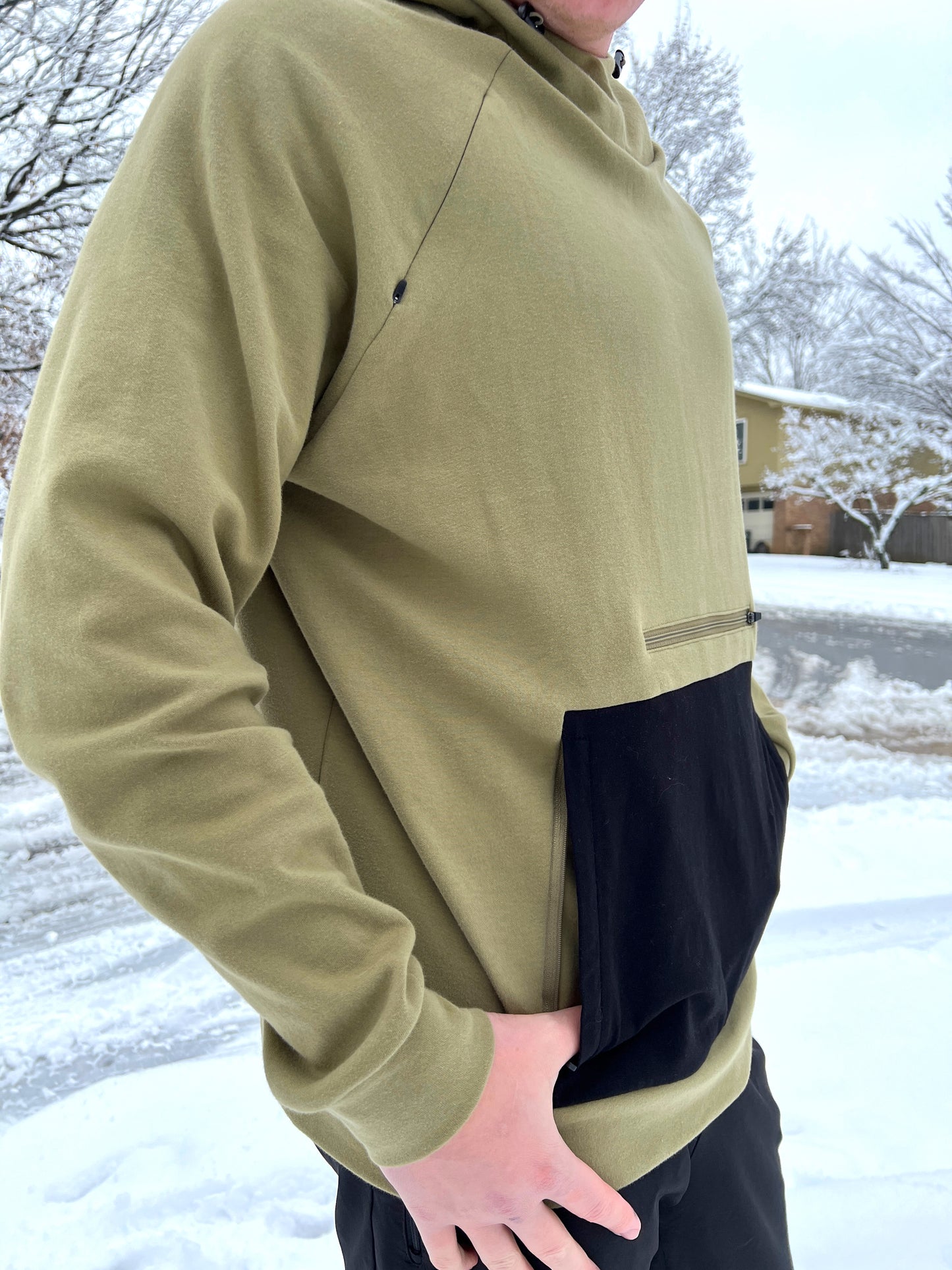 Tech Hoodie - Oak Green