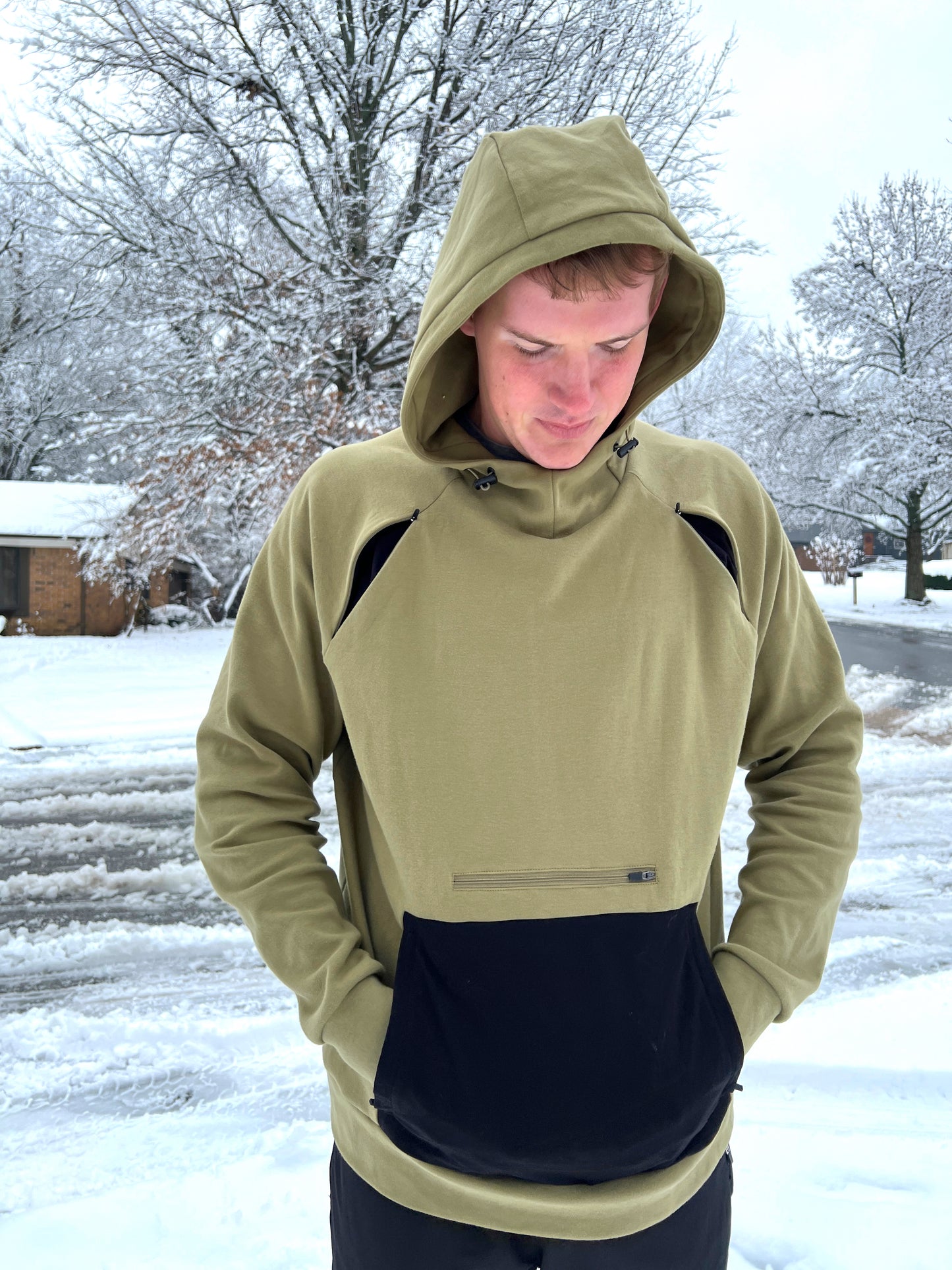 Tech Hoodie - Oak Green