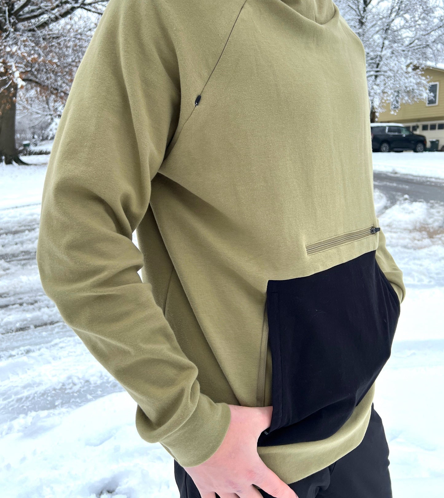 Tech Hoodie - Oak Green