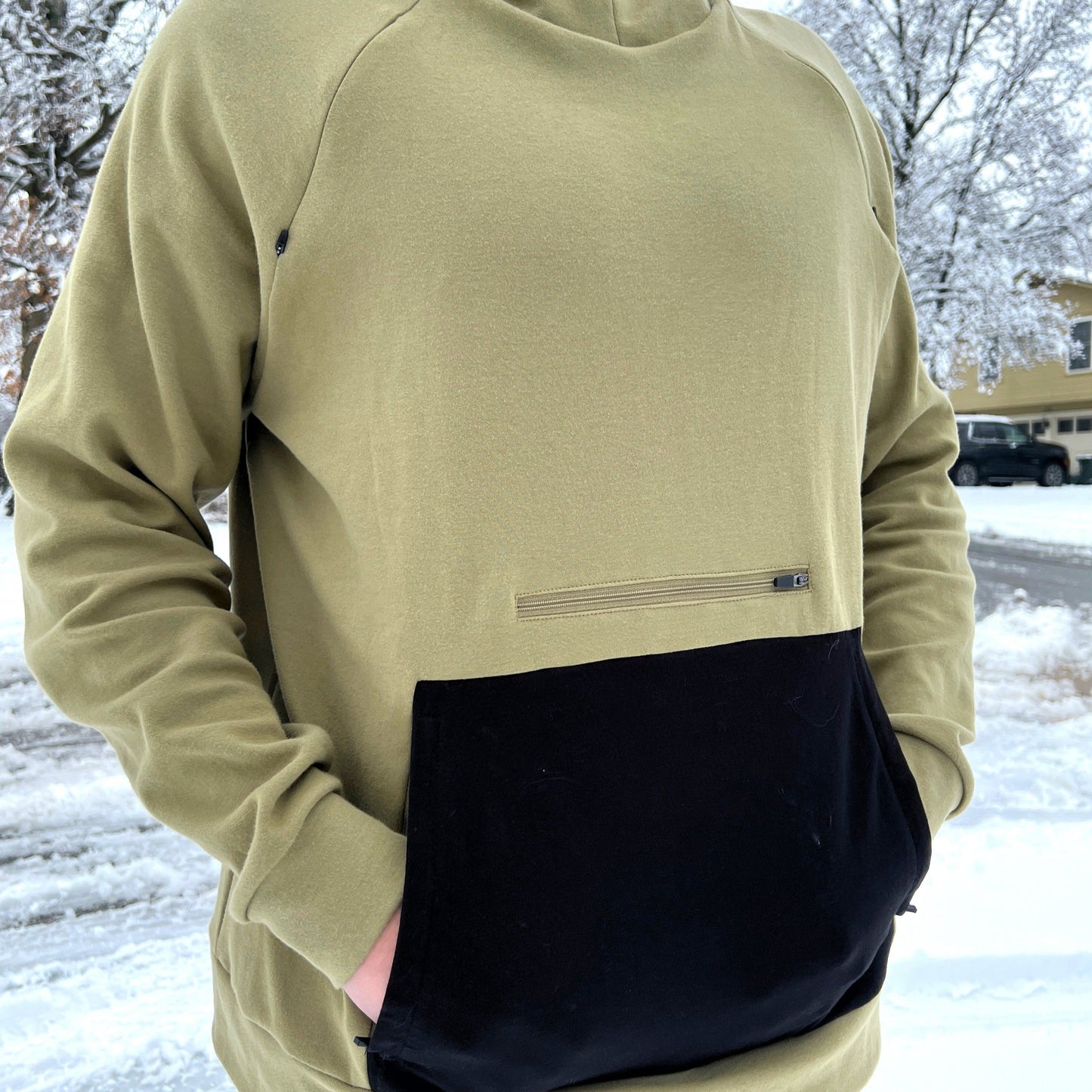 Tech Hoodie - Oak Green